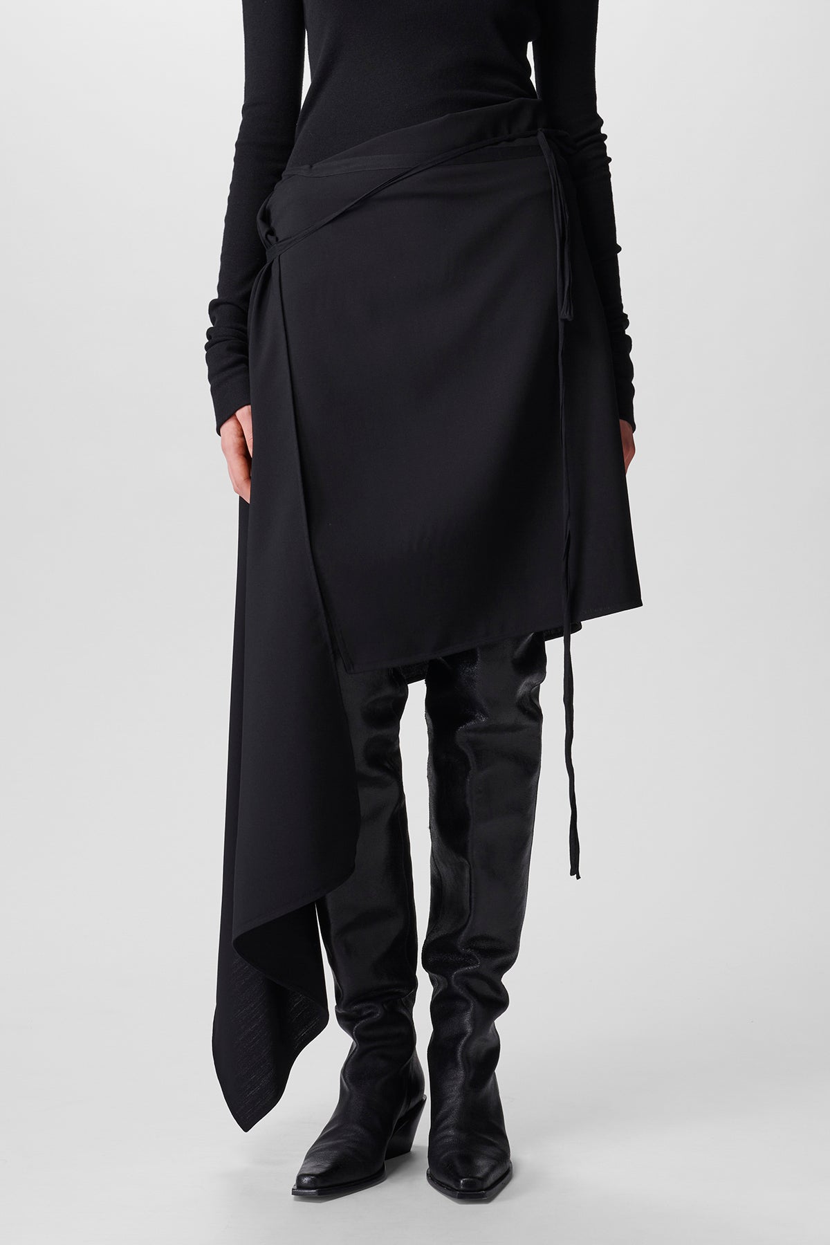 Nicole Wrap Skirt Fluid Wool