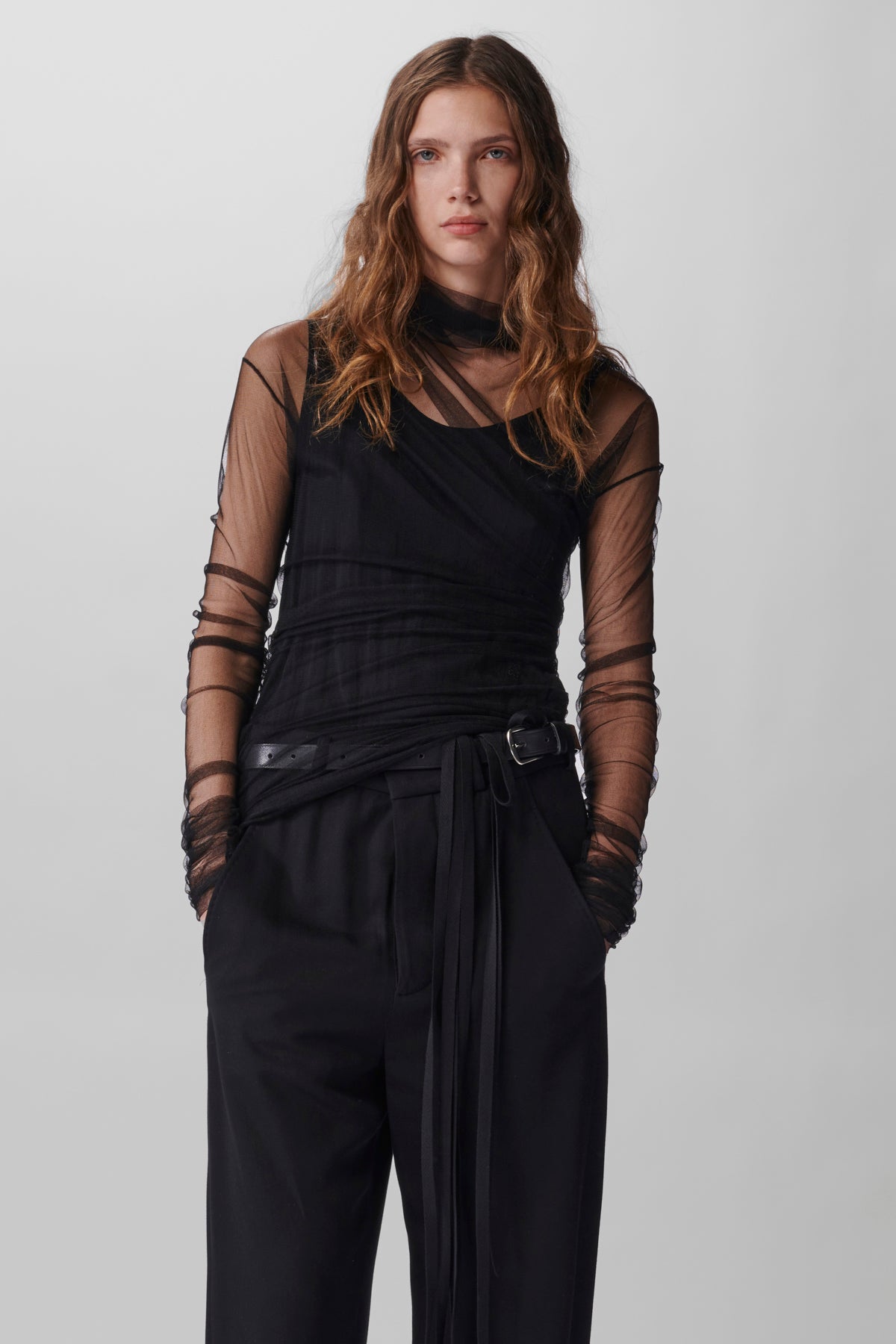 Tatiana Standard Long Twist Top Silk Tulle